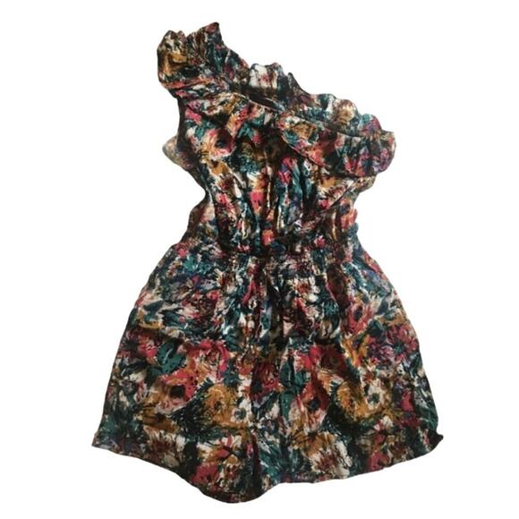 Fire los angeles Beautiful print romper Women's Size Small extremely stretchy wa - Picture 1 of 8